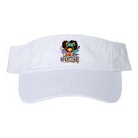 Black Strong Nurse Afro Love Melanin African American Women Valucap Bio-Washed Visor