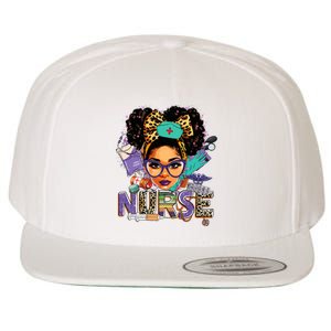 Black Strong Nurse Afro Love Melanin African American Women Wool Snapback Cap