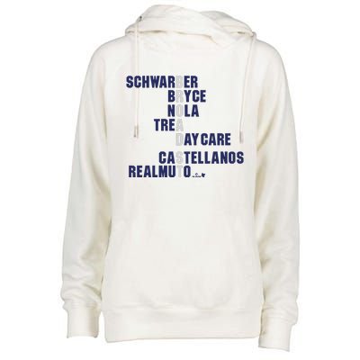 Broad St Names 2024 Schwarber Bryce Womens Funnel Neck Pullover Hood