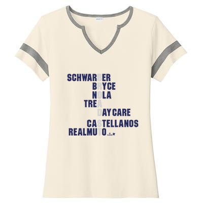 Broad St Names 2024 Schwarber Bryce Ladies Halftime Notch Neck Tee