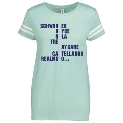 Broad St Names 2024 Schwarber Bryce Enza Ladies Jersey Football T-Shirt