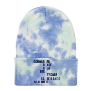 Broad St Names 2024 Schwarber Bryce Tie Dye 12in Knit Beanie