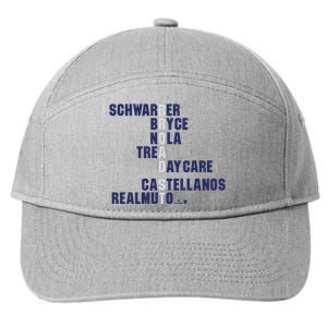 Broad St Names 2024 Schwarber Bryce 7-Panel Snapback Hat