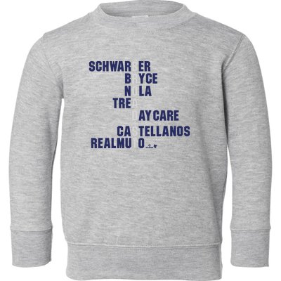 Broad St Names 2024 Schwarber Bryce Toddler Sweatshirt