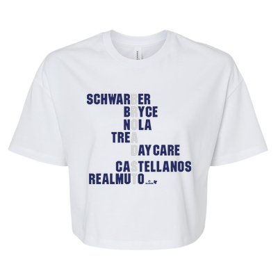 Broad St Names 2024 Schwarber Bryce Bella+Canvas Jersey Crop Tee