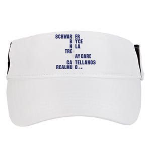 Broad St Names 2024 Schwarber Bryce Adult Drive Performance Visor