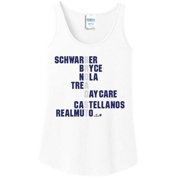 Broad St Names 2024 Schwarber Bryce Ladies Essential Tank