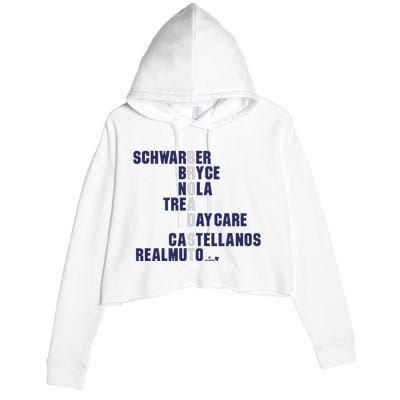 Broad St Names 2024 Schwarber Bryce Crop Fleece Hoodie