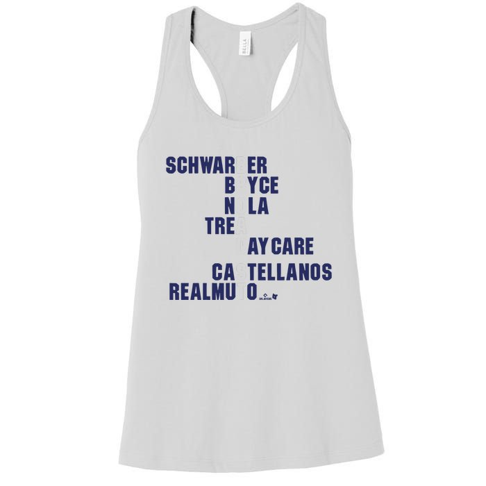 Broad St Names 2024 Schwarber Bryce Women's Racerback Tank