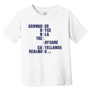 Broad St Names 2024 Schwarber Bryce Toddler T-Shirt