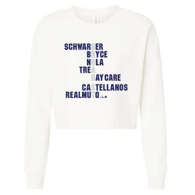 Broad St Names 2024 Schwarber Bryce Cropped Pullover Crew