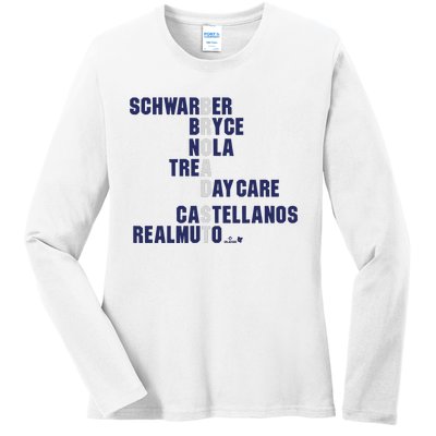 Broad St Names 2024 Schwarber Bryce Ladies Long Sleeve Shirt