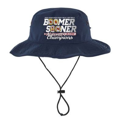 Boomer Sooners National Champs Softball 2024 Wcws 4 Rings Legacy Cool Fit Booney Bucket Hat