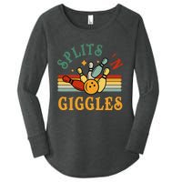 Bowling Splits N Giggles Funny Bowler Team Women's Perfect Tri Tunic Long Sleeve Shirt