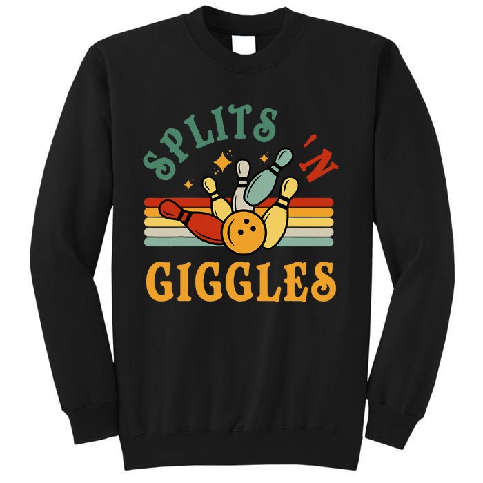 Bowling Splits N Giggles Funny Bowler Team Tall Sweatshirt