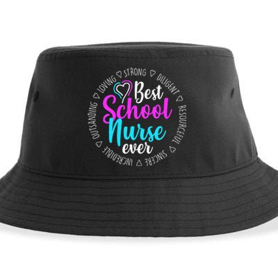 Best School Nurse Ever Appreciation Gift Sustainable Bucket Hat