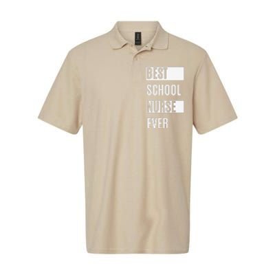 Best School Nurse Ever Nurses Day Tee Gift Softstyle Adult Sport Polo