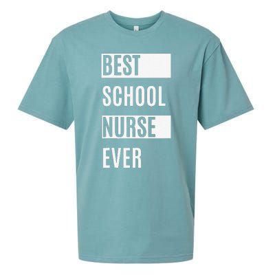 Best School Nurse Ever Nurses Day Tee Gift Sueded Cloud Jersey T-Shirt