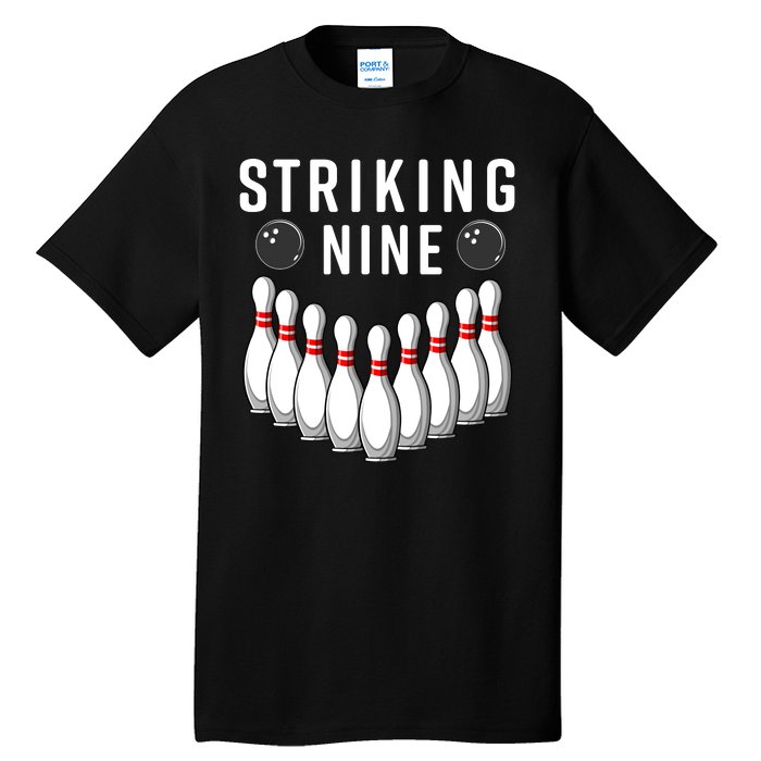 Bowling Striking Nine Tall T-Shirt