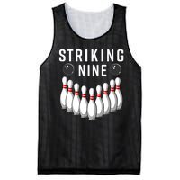 Bowling Striking Nine Mesh Reversible Basketball Jersey Tank