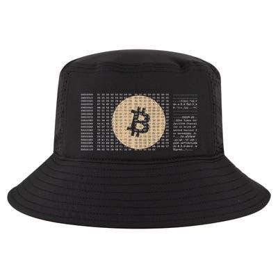 Bitcoin Satoshi Nakamoto Block Cryptocurrency Cool Comfort Performance Bucket Hat