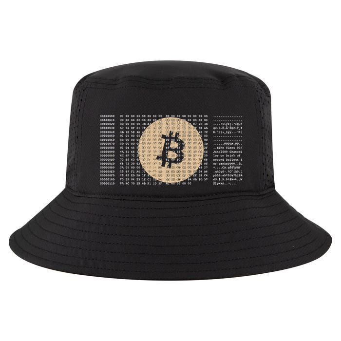 Bitcoin Satoshi Nakamoto Block Cryptocurrency Cool Comfort Performance Bucket Hat