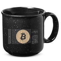 Bitcoin Satoshi Nakamoto Block Cryptocurrency 15oz Campfire Ceramic Mug