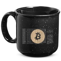 Bitcoin Satoshi Nakamoto Block Cryptocurrency 15oz Campfire Ceramic Mug