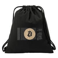 Bitcoin Satoshi Nakamoto Block Cryptocurrency Drawstring Bag