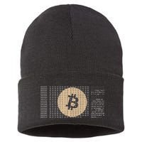 Bitcoin Satoshi Nakamoto Block Cryptocurrency Sustainable Knit Beanie