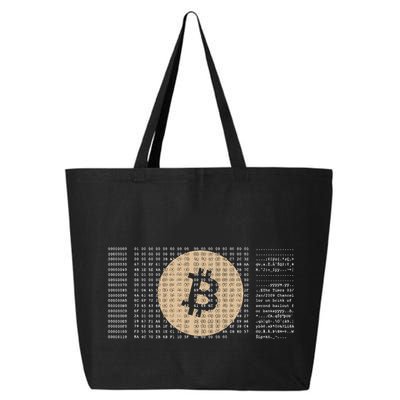 Bitcoin Satoshi Nakamoto Block Cryptocurrency 25L Jumbo Tote