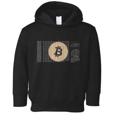 Bitcoin Satoshi Nakamoto Block Cryptocurrency Toddler Hoodie