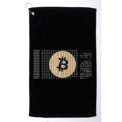 Bitcoin Satoshi Nakamoto Block Cryptocurrency Golf Towel