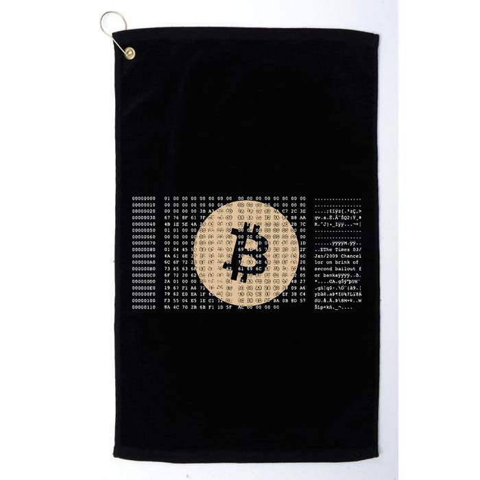 Bitcoin Satoshi Nakamoto Block Cryptocurrency Golf Towel