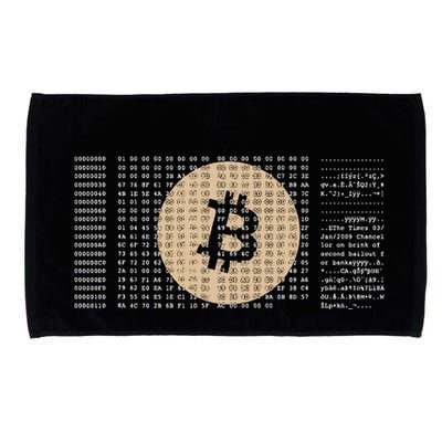 Bitcoin Satoshi Nakamoto Block Cryptocurrency Microfiber Hand Towel