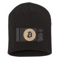 Bitcoin Satoshi Nakamoto Block Cryptocurrency Short Acrylic Beanie