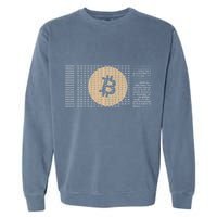 Bitcoin Satoshi Nakamoto Block Cryptocurrency Garment-Dyed Sweatshirt