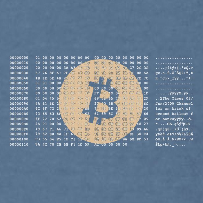 Bitcoin Satoshi Nakamoto Block Cryptocurrency Garment-Dyed Sweatshirt