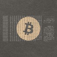 Bitcoin Satoshi Nakamoto Block Cryptocurrency Cotton Canvas Backpack