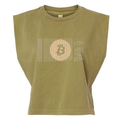 Bitcoin Satoshi Nakamoto Block Cryptocurrency Garment-Dyed Women's Muscle Tee
