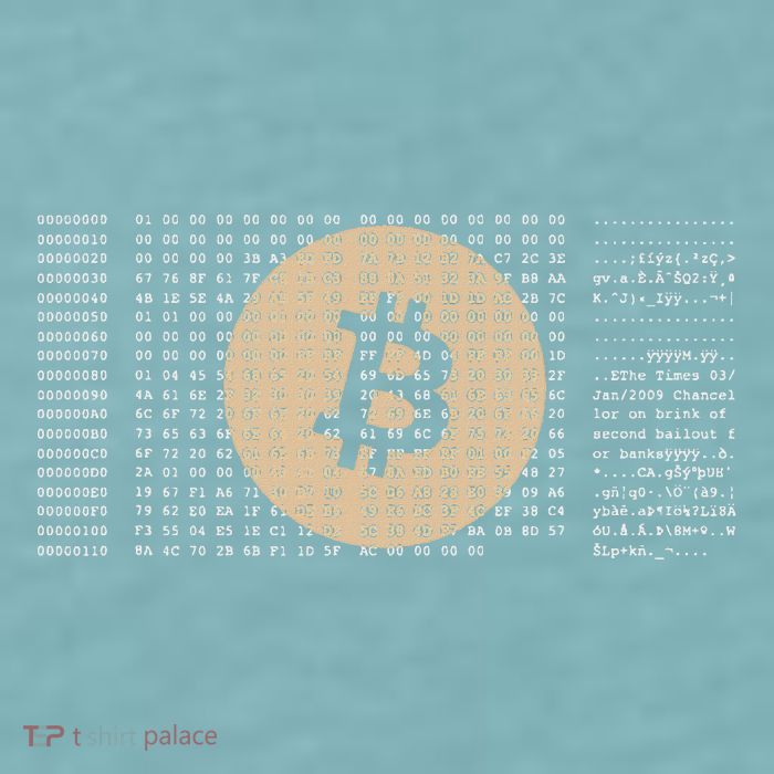 Bitcoin Satoshi Nakamoto Block Cryptocurrency Sueded Cloud Jersey T-Shirt