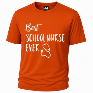 Best School Nurse Ever National School Nurse Day Great Gift Cooling Performance Crew T-Shirt