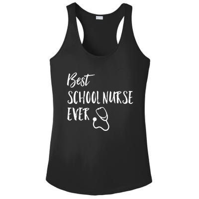 Best School Nurse Ever National School Nurse Day Great Gift Ladies PosiCharge Competitor Racerback Tank