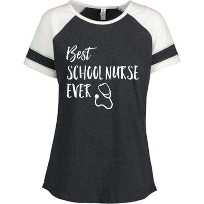 Best School Nurse Ever National School Nurse Day Great Gift Enza Ladies Jersey Colorblock Tee