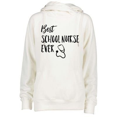 Best School Nurse Ever National School Nurse Day Great Gift Womens Funnel Neck Pullover Hood