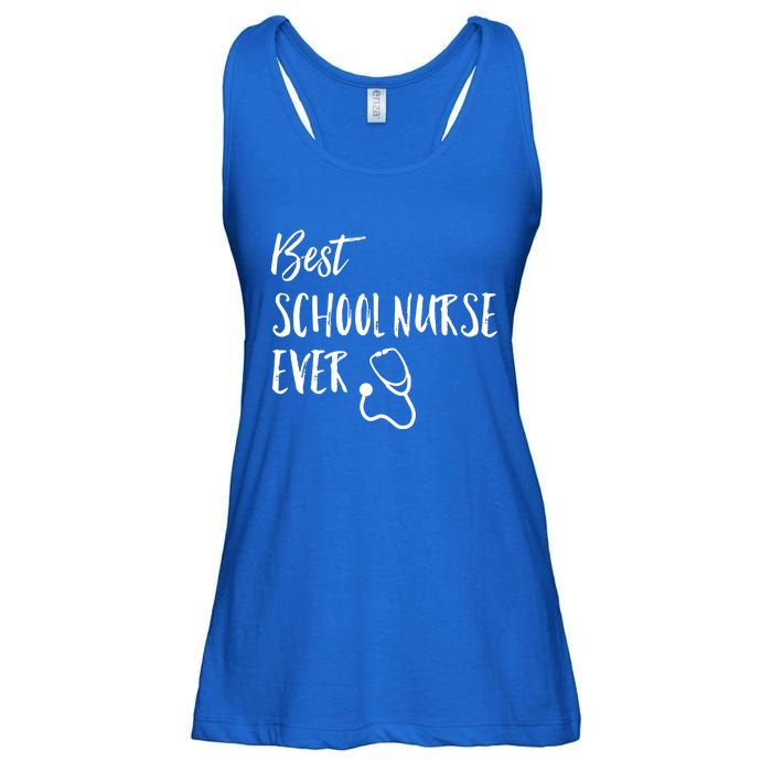 Best School Nurse Ever National School Nurse Day Great Gift Ladies Essential Flowy Tank