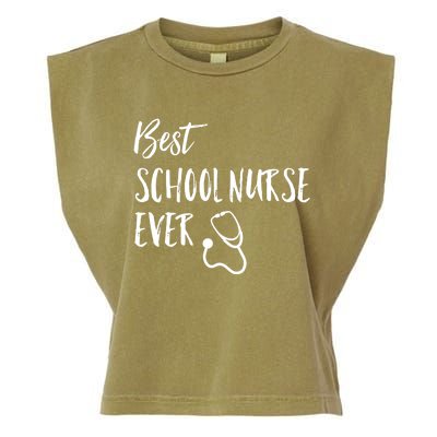 Best School Nurse Ever National School Nurse Day Great Gift Garment-Dyed Women's Muscle Tee