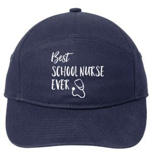 Best School Nurse Ever National School Nurse Day Great Gift 7-Panel Snapback Hat