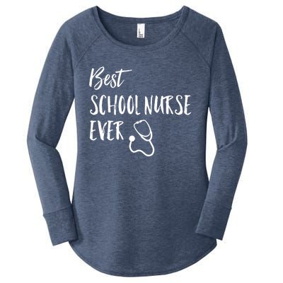 Best School Nurse Ever National School Nurse Day Great Gift Women's Perfect Tri Tunic Long Sleeve Shirt