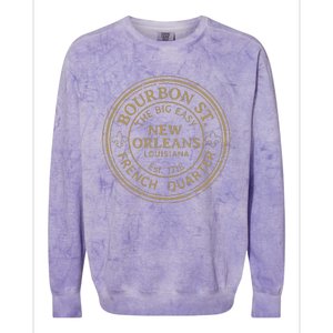 Bourbon Street New Orleans French Quarter Colorblast Crewneck Sweatshirt